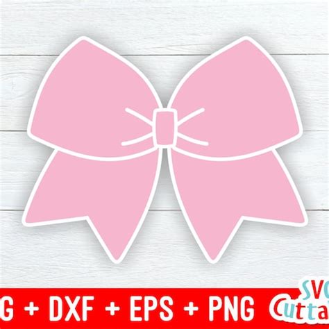 Cheer Bow SVG Big Bow Cricut Cut File Competition Cheer - Etsy