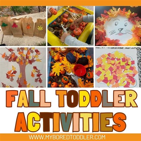 Fall toddler activities for 1 year olds 2 year olds 3 year olds - My Bored Toddler