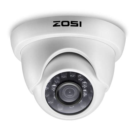 ZOSI Wired 1080p Indoor/Outdoor Dome Security Camera 4-in-1 Compatible ...