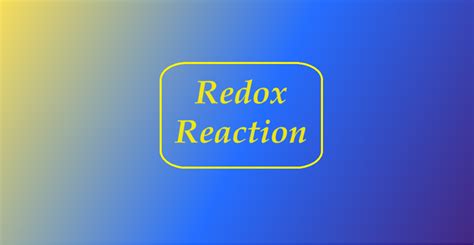 Redox Reaction - ScienceMotive