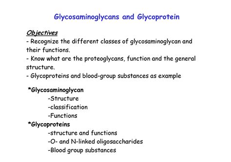 Glycosaminoglycan Structure