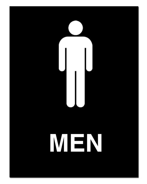 Men Restroom Sign - ClipArt Best