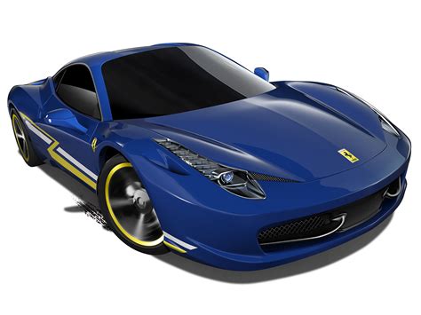 Mattel, Hot Wheels Diecast Car, Ferrari 458 Italia (2014) Blue | diecast toy cars | Pinterest ...