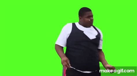 FAT BLACK GUY DANCING MEME GREEN SCREEN FREE DOWNLOAD!! on Make a GIF