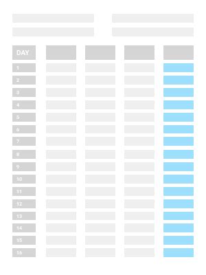 Monthly Timesheet Template | PDF Template
