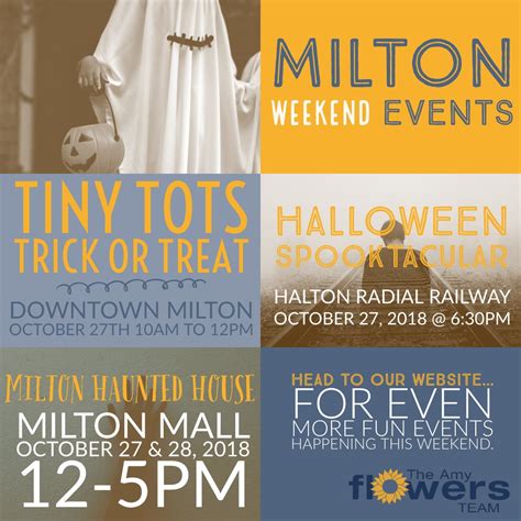 Milton Weekend Events October 27-28, 2018 | The Amy Flowers Team