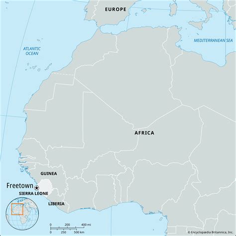 Freetown Africa Map