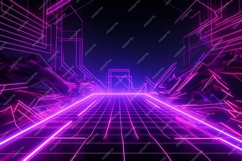 Premium Photo | Wallpapers for the game purple, neon, background ...