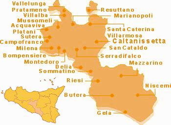 The province of Caltanissetta and its cities - Sicily Bella