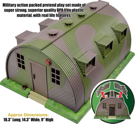 Click N’ Play Army Action Figures and Military Playset with a Base Barrack Command Center ...