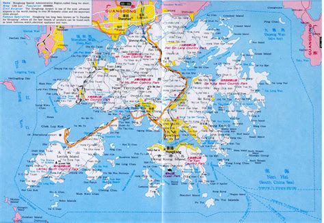 Hong Kong Travel Map - Hong Kong Maps - China Tour Advisors