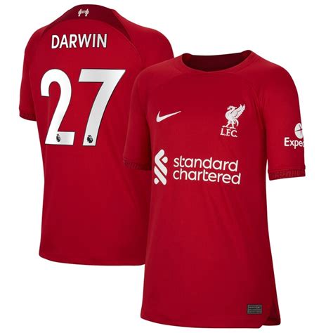 Darwin Nunez Liverpool Youth 2022/23 Home Replica Player Jersey – Red ...