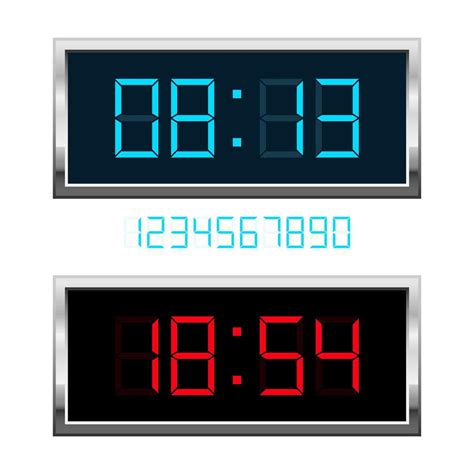 Digital clock vector design illustration isolated on background 1844376 Vector Art at Vecteezy