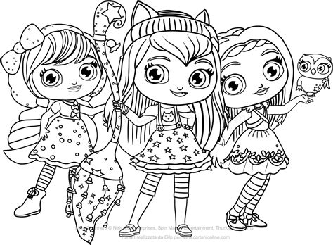 Disegno of Little Charmers coloring pages