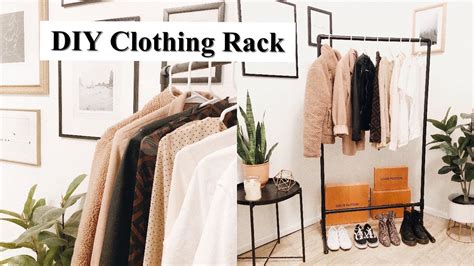 HOW TO BUILD A CLOTHING RACK | DIY | UNDER $12 WITH PVC PIPE ...