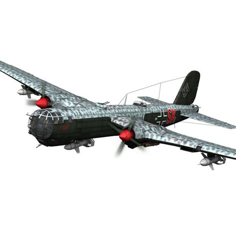 3d model heinkel he-177 - bomber