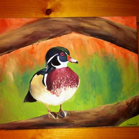 Wood duck painting in acrylics for Evans birthday. | Painting Ideas | Pinterest | Acrylics ...