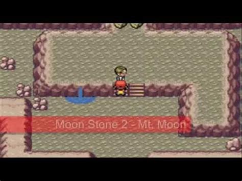 Pokemon Fire Red/Leaf Green - All Moon Stone Locations - YouTube