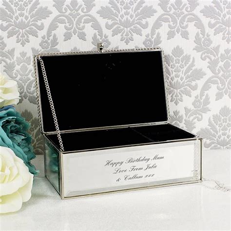 Personalised Mirrored Jewellery Box Reduced | Personalized jewelry box ...