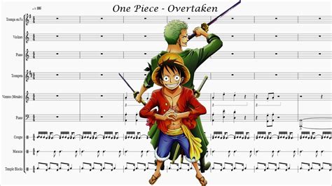 Partitura - One Piece - Overtaken - YouTube