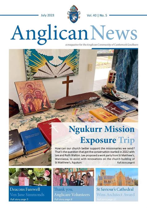 Anglican News | Anglican Diocese of Canberra and Goulburn