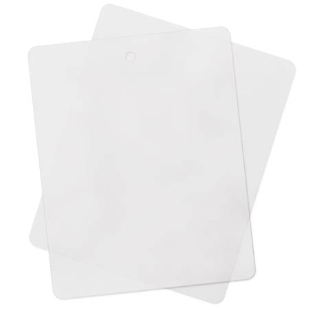 2 Pack Thin Clear Flexible Plastic Kitchen Cutting Board 12 Inch x 15 Inch | All Seasons Resources