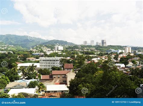 Cebu city skyline editorial stock photo. Image of church - 109112753