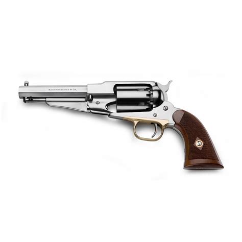 REVOLVER A POUDRE NOIRE PIETTA REMINGTON 1858 SHERIFF INOX - Calibre 44