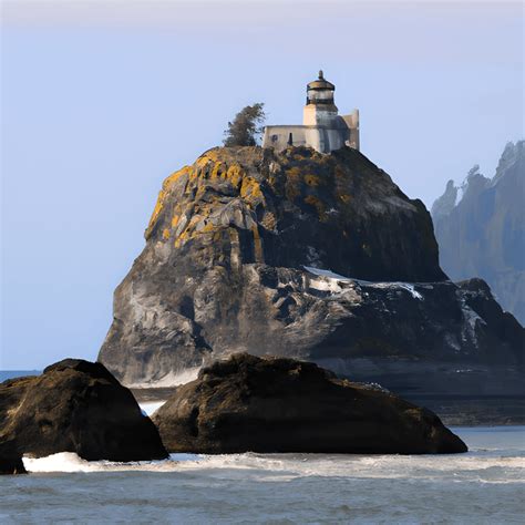 Tillamook Rock Lighthouse Photograph · Creative Fabrica