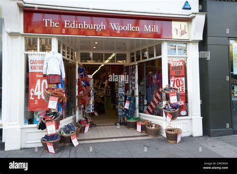 edinburgh woollen mill shop on princes street edinburgh scotland uk united kingdom Stock Photo ...