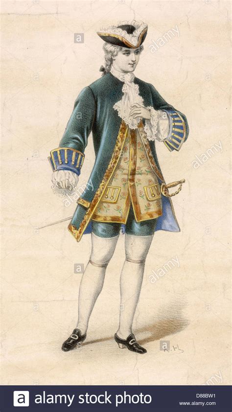 Male French Aristocrat Stock Photo: 56733293 - Alamy | 18th century ...