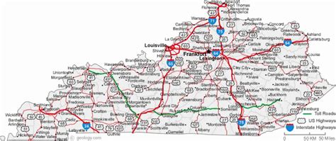 map of ky cities 111 Map Of Ky Cities | Map, Printable maps, Kentucky