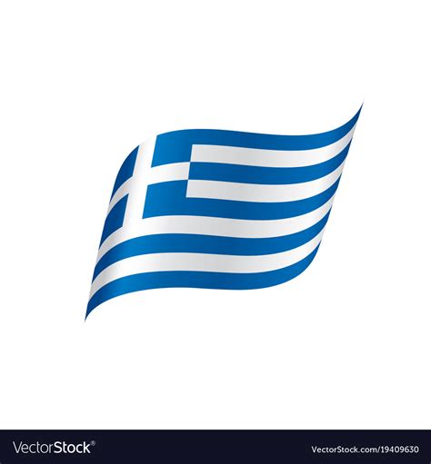 Greece flag Royalty Free Vector Image - VectorStock