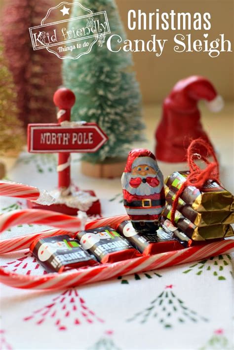 How to Make a Christmas Candy Cane Sleigh | Kid Friendly Things To Do