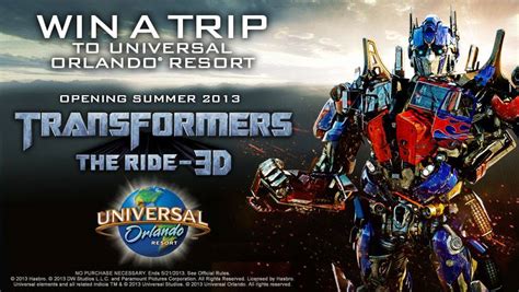 Transformers the Ride Win a Trip to Universal Studios - Transformers ...