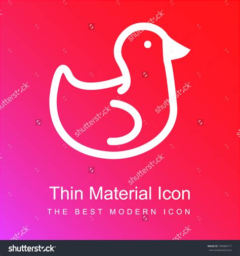 Duck Side View Outline Red Pink Stock Vector (Royalty Free) 794986717 | Shutterstock