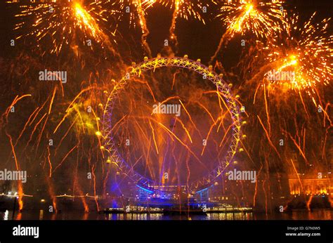 Customs and Traditions - New Year Celebrations - London Stock Photo - Alamy