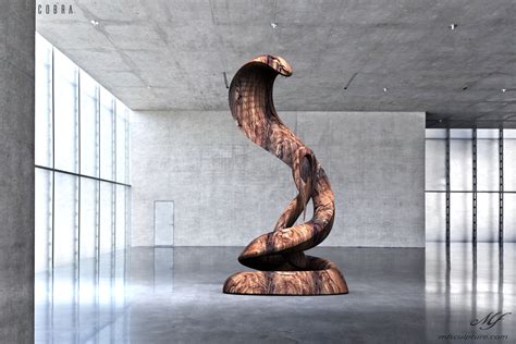 "Cobra" | Contemporary Snake Sculpture - Mike Fields Contemporary ...