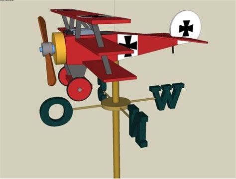 Airplane Weathervane – Free Woodworking Plan.com