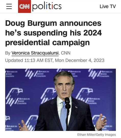 Doug Burgum has ended his presidential campaign : r/AngryObservation