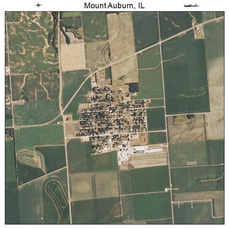 Aerial Photography Map of Mount Auburn, IL Illinois