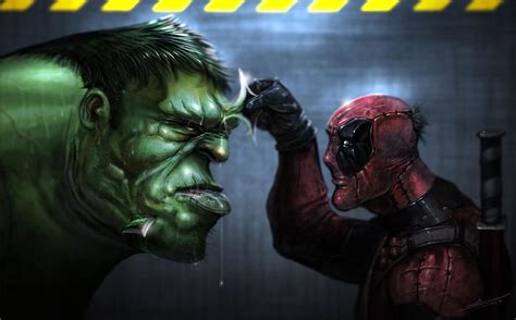 hulk vs deadpool by saadirfan on DeviantArt