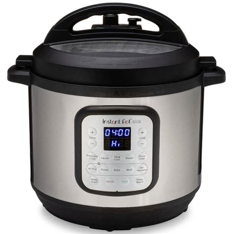 Instant Pot 8 Qt. Silver Duo Crisp Air Fryer with EPC Combo 140-0021-01 - The Home Depot