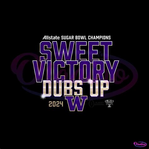 Sugar Bowl Champions Sweet Victory Dubs Up PNG