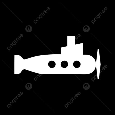 Silhouettes Submarine Silhouette Transparent Background, Vector ...