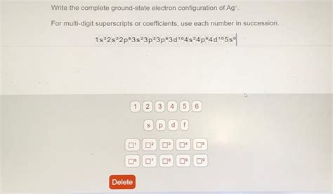 Solved Write the complete ground-state electron | Chegg.com