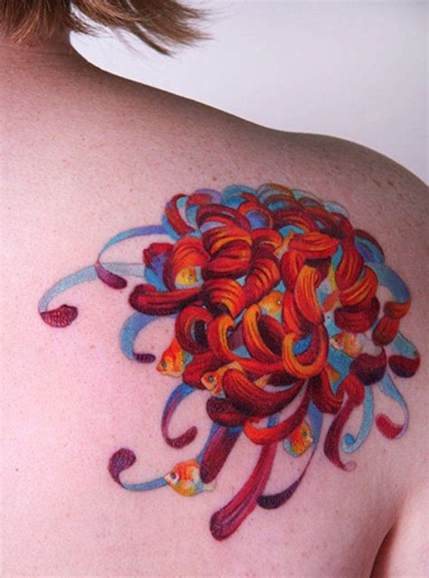 41 best Chrysanthemum Tattoo Designs Small images on Pinterest | Chrysanthemum tattoo ...