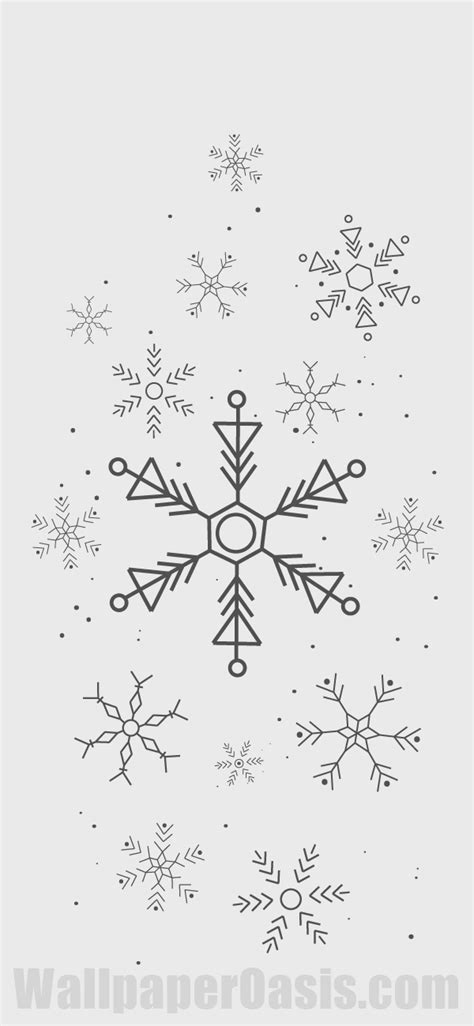 Free minimalist snowflake iPhone wallpaper. This design is available for iPhone 5 through iPhone ...