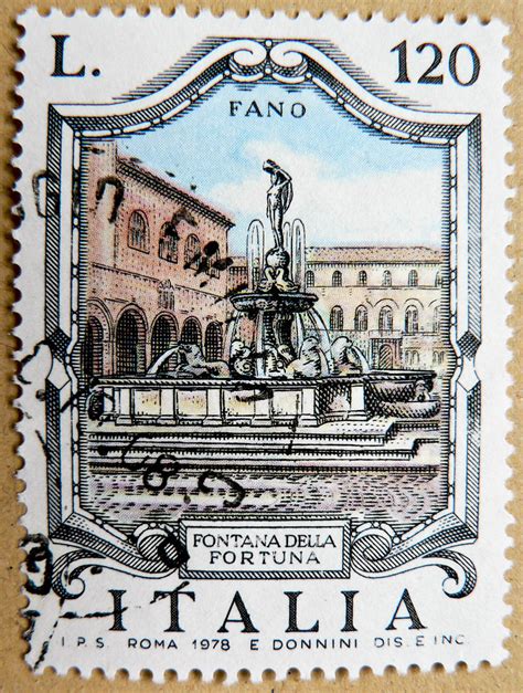 great italian stamp Italy postage Lira 120 L. Fontana dell… | Flickr