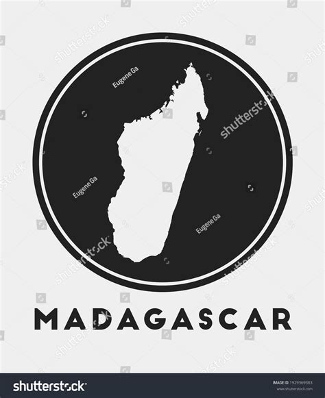 Madagascar Icon Round Logo Country Map Stock Vector (Royalty Free ...